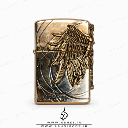 فندک زیپو های کپی مدل فرشته طلایی Golden Angel Zippo Lighter