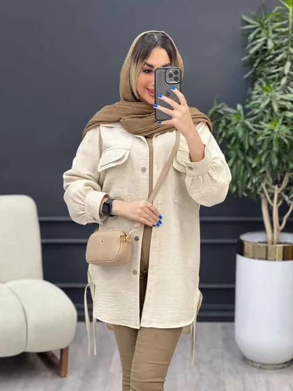 مانتو جیب دوبل ماهک