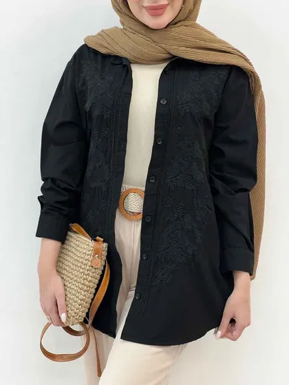 مانتو گلدوزی ترگل