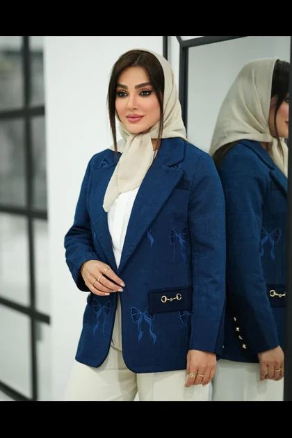 کت یقه انگلیسی پاپیون