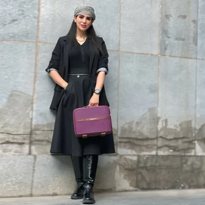 چمدان نشکن تراولگو مدل TRAVEL GO - TV7575 TRIP TIME SERIES سری 4 عددی ( به همراه چمدان آرایشی هدیه )