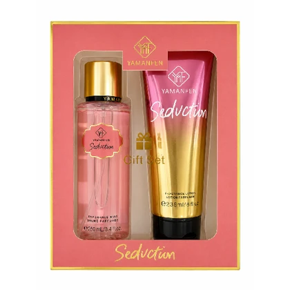 ست هدیه بادی اسپلش و لوسیون بدن یامانفن مدل Seduction