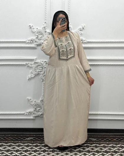 پیراهن نخی طرح چاپی 7071