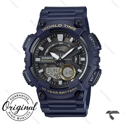 ساعت کاسیو مردانه AEQ-110W-2AV اصل سرمه ای Casio-11852-G