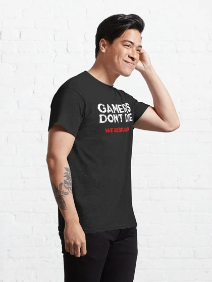 تیشرت طرح Gamers Don't Die کد 11277