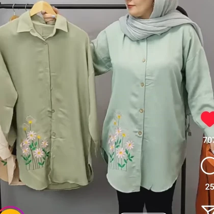 مانتو زنانه گلدوزی شده