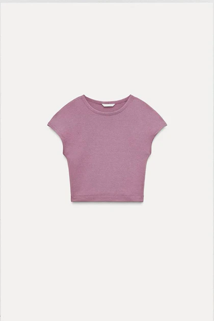 کراپ تاپ نخی Zara Cap Sleeve335