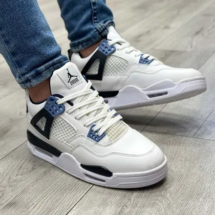 کتانی نایک جردن 4 رنگ سفید مشکی مردانه کد 279800