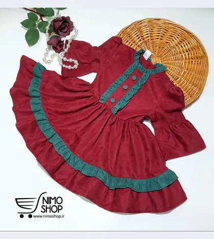 پیراهن چین‌دار میکرو دخترانه