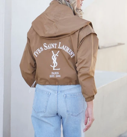 بارانی زنانه آستردار طرح YSL