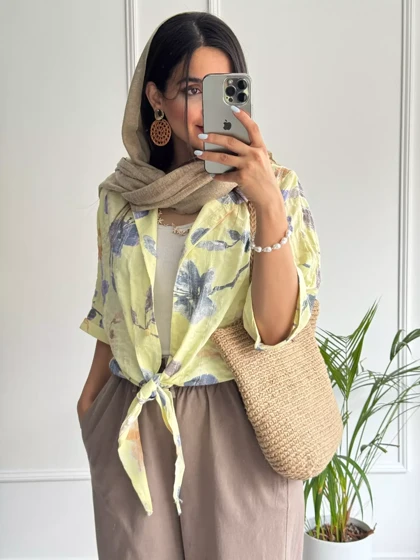 شومیز گره‌ای گندم