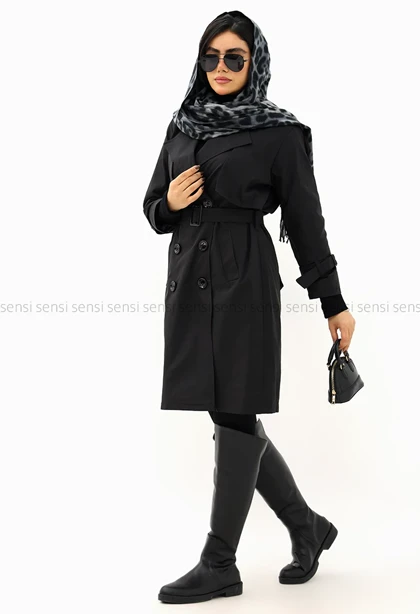 بارانی بلند6دکمه آستر دار @@کد1004760