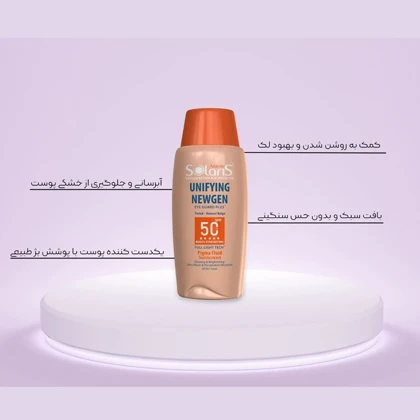 فلوئید ضد آفتاب رنگی آردن سولاریس مدل Age Repair Newgen+ حجم 75ml