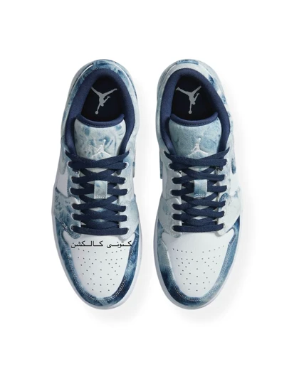 کتانی نایک ایر جردن وان لو واشد دنیم Nike Air Jordan 1 Low Washed Denim