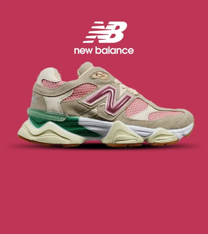 کفش کتانی زنانه صورتی سبز کرم NEW BALANCE 9060 مدل 4865
