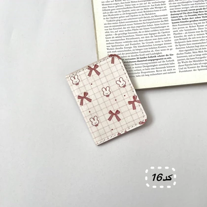 جاکارتی جیبی دخترانه و یونیسکس 2 چرم مصنوعی فانتزی 6 جای کارت ابعاد 107