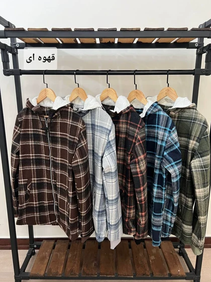 سویشرت چهارخونه کلاهدار 6109