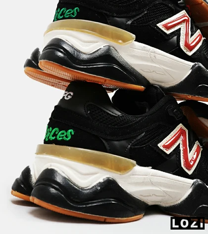 کفش کتانی مردانه و زنانه مشکی قرمز NEW BALANCE 9060
