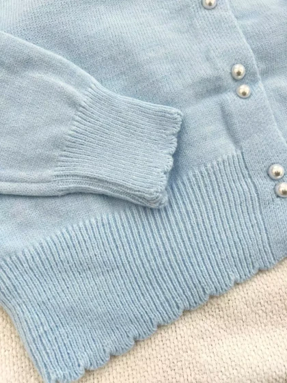 ژاکت بافت گل برجسته 6 رنگ کد 5368