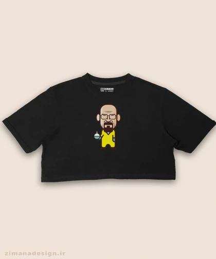 کراپ زنانه طرح بریکینگ بد شخصیت والتر وایت کد 884