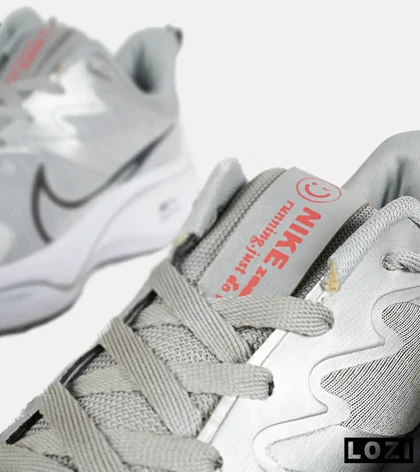 کفش کتانی مردانه و زنانه طوسی سفید NIKE zoom x smiley