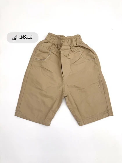 شلوارک کتان اسپورت رنگی