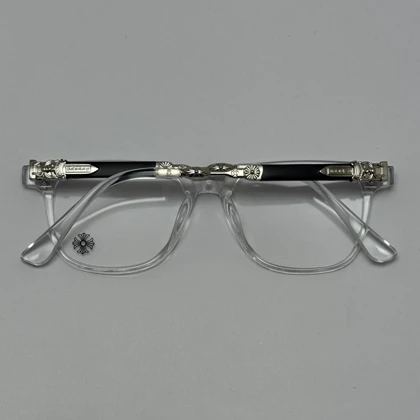 عینک بلوکات کروم هارتز کریستال نقره ای Chrome Hearts 2272 - کیفیت مستر