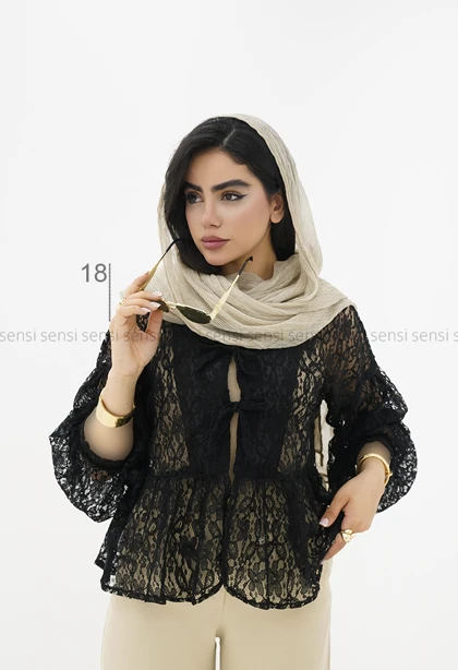 مانتو عروسکی گیپور کد1006095