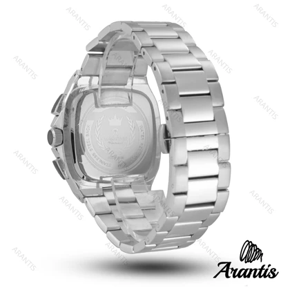 ساعت رومانسون مردانه دایمند سه موتوره مردانه صفحه سورمه ای m-10058