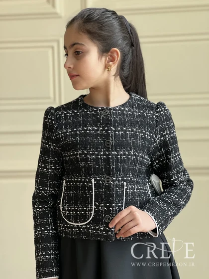 کت کراپ شنل جیب مغزی دوزی