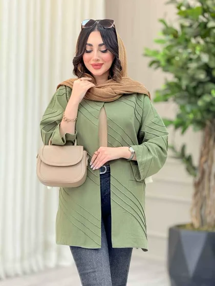 مانتو برش‌دار بغل چاک