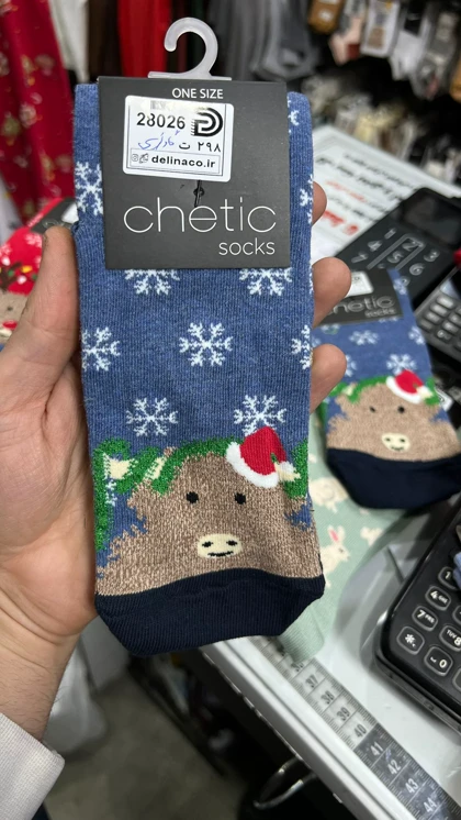 جوراب چتیک ساق‌دار زنانه طرح دار chetic
