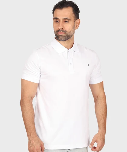 تیشرت سایز بزرگ مردانه یقه دار و ساده 1550