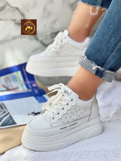 کتانی لژدار و لژ مخفی نگینی زنانه فشیون