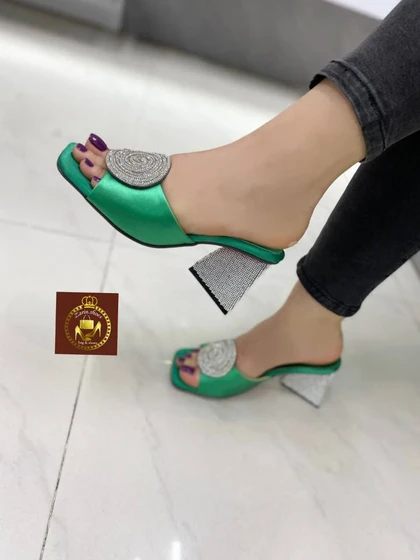 صندل روفرشی نگینی مجلسی زنانه رزا