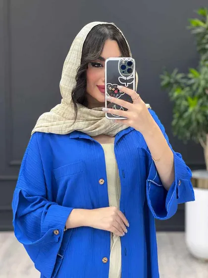 مانتو دو جیب آستین پاگن