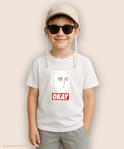 تیشرت بچگانه طرح وان پانچ من شخصیت سایتاما کد 899