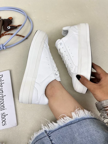 ونس زنانه لژدار زارا ZARA Canvas Syle Trainers کد 1561 دختر طهرونی