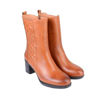 بوت طرحدار چرم زنانه 626