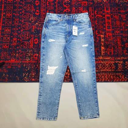 شلوار جین مردانه مام فیت زاپ‌دار از pull & bear کد 281