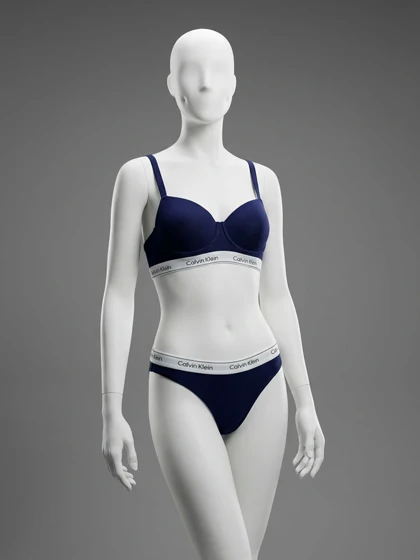 ست شورت بکلس و سوتین فنر دار نخ پنبه کلوین کلاین Calvin Klein