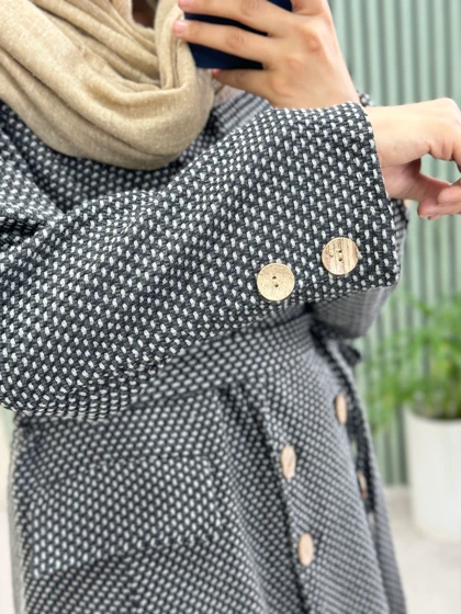 پالتو چهار دکمه آنی ( دارای ایراد جزئی )