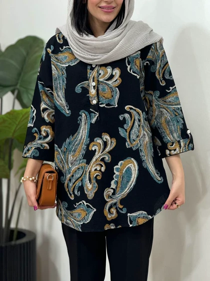 تونیک مانتویی ایتالیایی ترمه 1(ایراد دار)