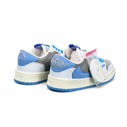 کفش کتانی مردانه و زنانه مدل نایکی ترویس آبی طوسی Nike travis