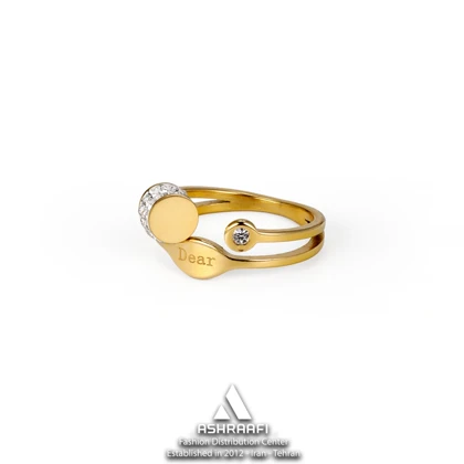 انگشتر زنانه طلایی Women Ring GD06