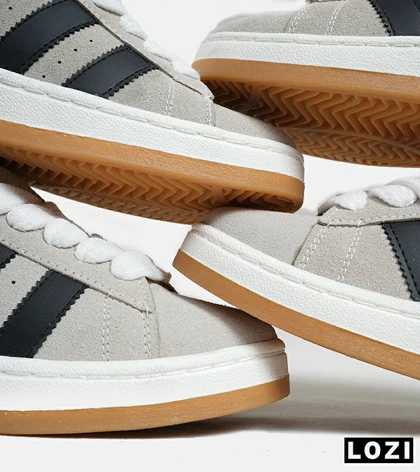 کفش کتانی زنانه و مردانه کرم مشکی ADIDAS Campus مدل 5720