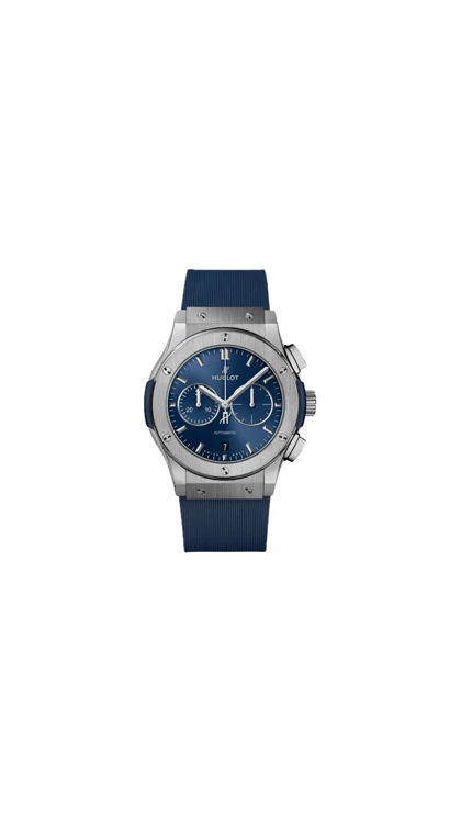 ساعت هابلوت سه موتوره مردانه نقره ای سرمه ای (کرنوگراف) Hublot Diamonds Silver