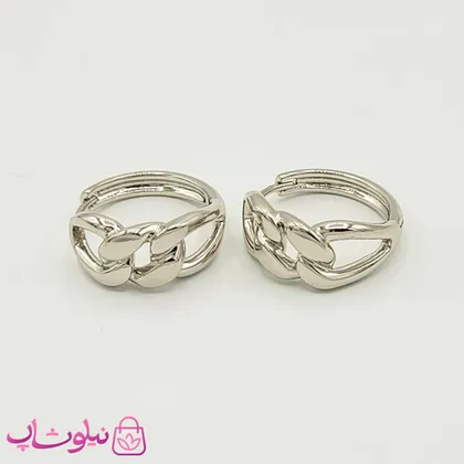 گوشواره حلقه‌ای ژوپینگ کارتیه نقره ای