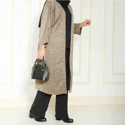 مانتو زنانه بلند بیسکویتی عیدانه