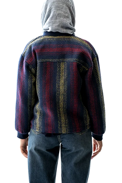 کت جیب‌دار برش‌دار زنانه